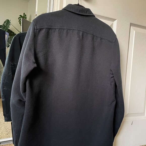 J Crew Heavyweight Chamois Workshirt Black Small - Picture 3 of 3